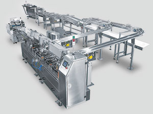 Automatic Inline Feeding and Flow Packing System for Sandwiched Biscuit